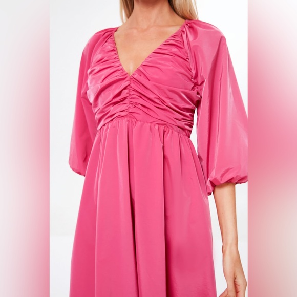 Hyacinth House Dresses Nwt Tuckernuck Hyacinth House Fuschia Ruched